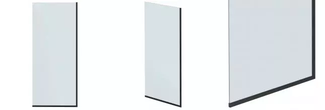 Шторка на ванну стеклянная «Mebelvann» Ben 403 70/140 прозрачная/чёрная универсальная Шторка на ванну стеклянная «Mebelvann» Ben 403 70/140 прозрачная/чёрная универсальная