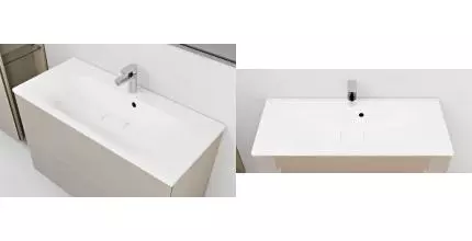 Раковина «Ukko» Crystal 80 литьевой мрамор белая