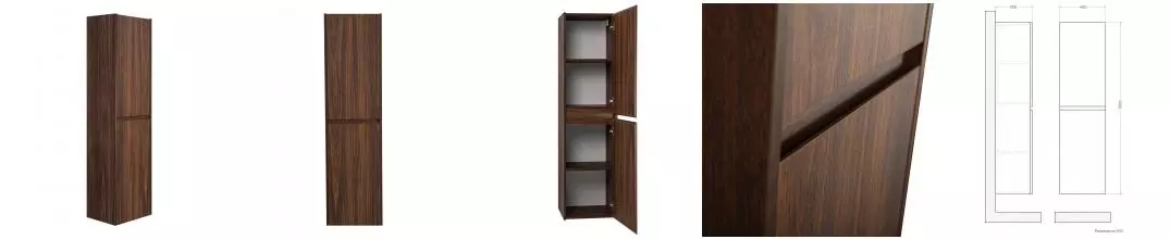 Пенал «Art&Max» Family-M 40 подвесной Bourbon Oak универсальный Пенал «Art&Max» Family-M 40 подвесной Bourbon Oak универсальный