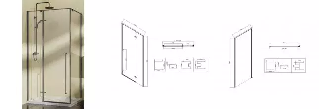 Душевой угол-ограждение «Vincea» Slim-N VSR-5SN1010CLGM 100/100 прозрачный/вороненая сталь квадратный без поддона универсальный Душевой угол-ограждение «Vincea» Slim-N VSR-5SN1010CLGM 100/100 прозрачный/вороненая сталь квадратный без поддона универсальный
