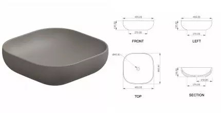 Раковина накладная 45 см GSG Easy EALAVQU45030, Cashmere Matt, шт EALAVQU45030 · Easy, GSG, EALAVQU45030 Раковина накладная 45 см GSG Easy EALAVQU45030, Cashmere Matt, шт EALAVQU45030 · Easy, GSG, EALAVQU45030