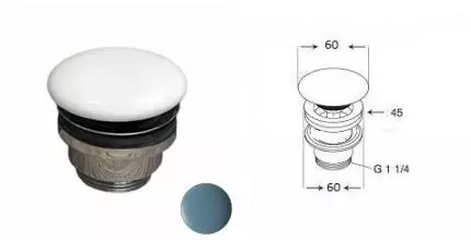 Донный клапан для раковины «GSG» PILTONUNIAR027 с механизмом Клик-Клак Denim Matt