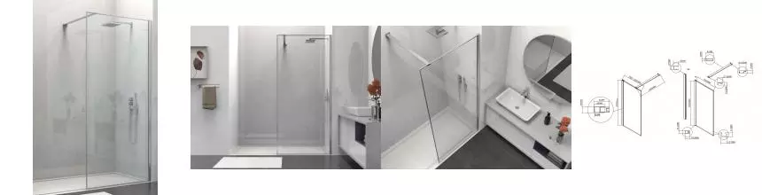 Душевая перегородка «Vincea» Walk-In VSW-1HS100CL 100/200 прозрачная/хром универсальная Душевая перегородка «Vincea» Walk-In VSW-1HS100CL 100/200 прозрачная/хром универсальная
