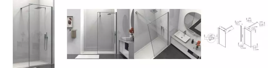 Душевая перегородка «Vincea» Walk-In VSW-1HS100CLGM 100/200 прозрачная/вороненая сталь универсальная Душевая перегородка «Vincea» Walk-In VSW-1HS100CLGM 100/200 прозрачная/вороненая сталь универсальная