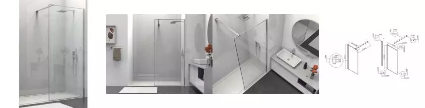 Душевая перегородка «Vincea» Walk-In VSW-1HS900CL 90/200 прозрачная/хром универсальная Душевая перегородка «Vincea» Walk-In VSW-1HS900CL 90/200 прозрачная/хром универсальная