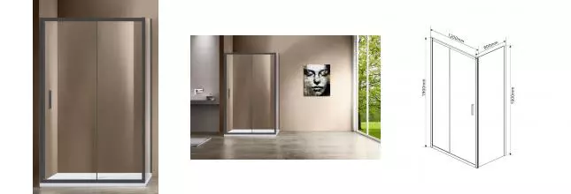 Душевой угол-ограждение «Vincea» Garda VSR-1G8012CLGM 120/80 прозрачный/вороненая сталь прямоугольный без поддона универсальный Душевой угол-ограждение «Vincea» Garda VSR-1G8012CLGM 120/80 прозрачный/вороненая сталь прямоугольный без поддона универсальный