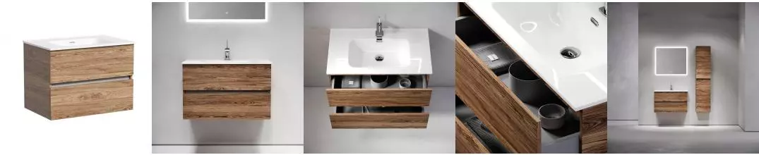 Тумба с раковиной «Sancos» Urban 70 (Element 71/46) подвесная дуб чарльстон