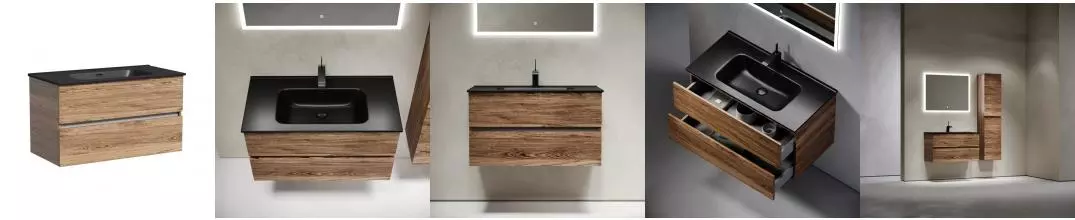 Тумба с раковиной «Sancos» Urban 90 (Element 91/46 MB) подвесная дуб чарльстон