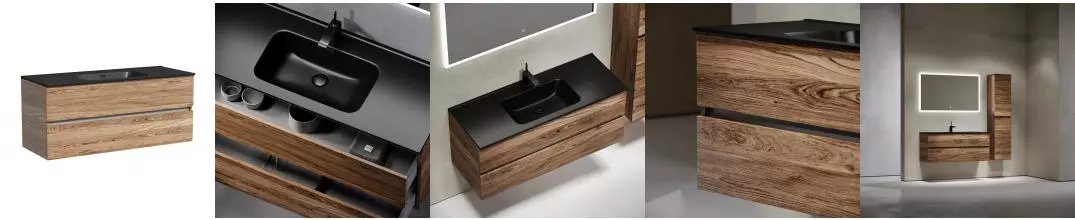 Тумба с раковиной «Sancos» Urban 120 (Element 121/46) подвесная дуб чарльстон