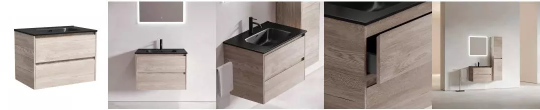 Тумба с раковиной «Sancos» Libra 70 (Element 71/46 MB) подвесная дуб галифакс натуральный