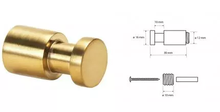 Крючок «Bemeta» Sablo  на стену золото