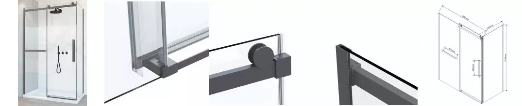 Душевой угол-ограждение «Vincea» Como Soft VSR-1CS1013CLGM 130/100 прозрачный/вороненая сталь прямоугольный без поддона универсальный Душевой угол-ограждение «Vincea» Como Soft VSR-1CS1013CLGM 130/100 прозрачный/вороненая сталь прямоугольный без поддона универсальный