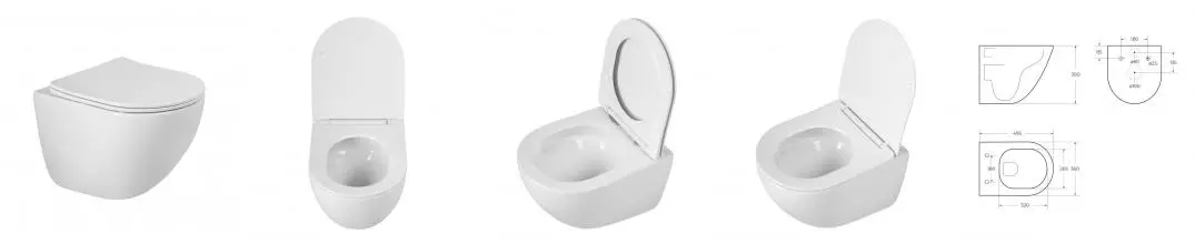 Подвесной унитаз безободковый «Belbagno» Amanda-Tor BB051CH-TOR-FC/SC белый с сиденьем дюропласт с микролифтом белое Подвесной унитаз безободковый «Belbagno» Amanda-Tor BB051CH-TOR-FC/SC белый с сиденьем дюропласт с микролифтом белое
