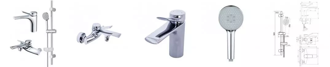 Комплект смесителей «Orange» Organic M27-511cr хром