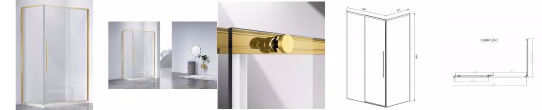 Душевой угол-ограждение «Vincea» Slim-N VSR-4SN8013CLG 130/80 прозрачный/брашированное золото прямоугольный без поддона универсальный Душевой угол-ограждение «Vincea» Slim-N VSR-4SN8013CLG 130/80 прозрачный/брашированное золото прямоугольный без поддона универсальный