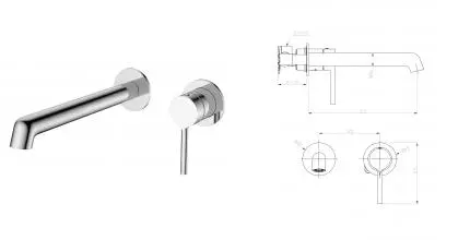 Смеситель для раковины «Raglo» R20.11 хром Смеситель для раковины «Raglo» R20.11 хром