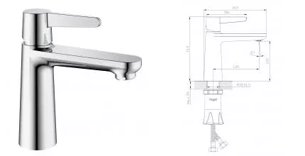 Смеситель для раковины «Raglo» R32.10 хром Смеситель для раковины «Raglo» R32.10 хром