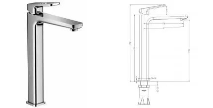 Смеситель для раковины «Raglo» R51.15 хром