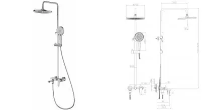 Душевая система «Raglo» R31.24 хром