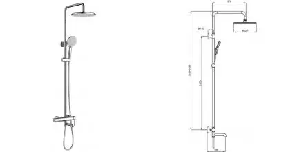 Душевая система «Raglo» R20.24 хром Душевая система «Raglo» R20.24 хром