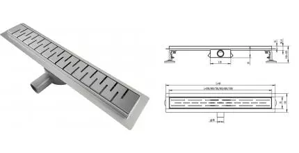 Душевой лоток «Raglo» 700 R651.70.05 боковой выпуск сатин Душевой лоток «Raglo» 700 R651.70.05 боковой выпуск сатин