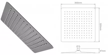 Верхний душ «Raglo» R451.55.09 графит