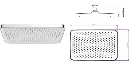 Верхний душ «Raglo» R451.52 хром