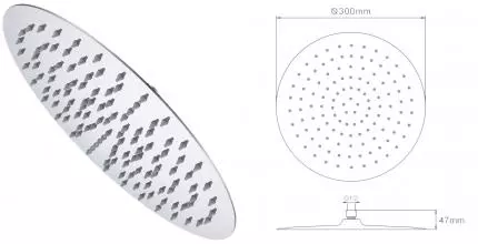 Верхний душ «Raglo» R451.56 хром
