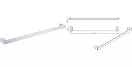 Полотенцедержатель «Raglo» R301.01 на стену хром