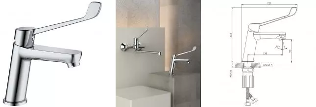 Смеситель для раковины «Splenka» S08.10 хром Смеситель для раковины «Splenka» S08.10 хром