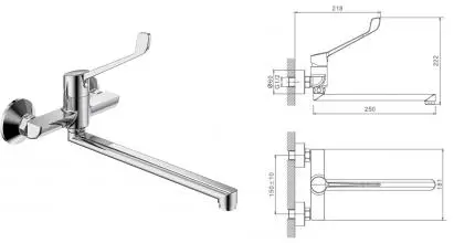Смеситель для раковины «Splenka» S08.21 хром Смеситель для раковины «Splenka» S08.21 хром