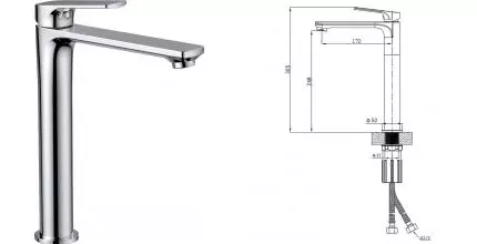 Смеситель для раковины «Splenka» S30.15 хром