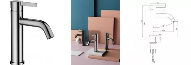 Смеситель для раковины «Splenka» S221.10.05 сатин Смеситель для раковины «Splenka» S221.10.05 сатин