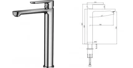Смеситель для раковины «Splenka» S222.15.05 сатин Смеситель для раковины «Splenka» S222.15.05 сатин