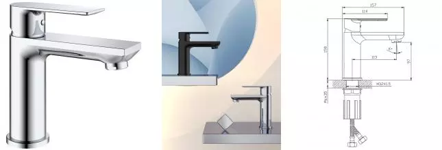 Смеситель для раковины «Splenka» S05.10 хром