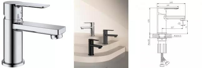 Смеситель для раковины «Splenka» S06.10 хром