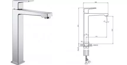 Смеситель для раковины «Splenka» S01.15 хром