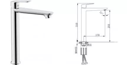 Смеситель для раковины «Splenka» S41.15 хром