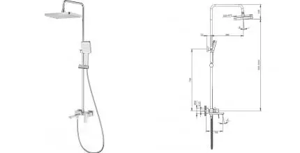 Душевая система «Splenka» S01.24 хром