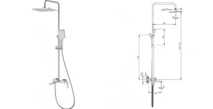 Душевая система «Splenka» S02.24 хром