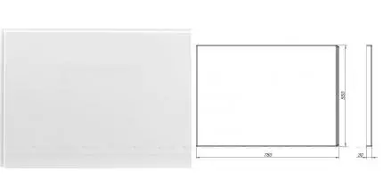 Торцевой экран под ванну «Aquanet» Lotos 80 белый