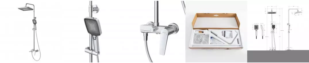 Душевая система «Cezares» LINER-CVD-01 хром