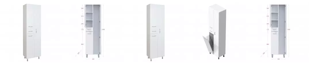 Пенал с 1 ящ. Модерн 52.17 с корзиной Пр. · Onika, 405209