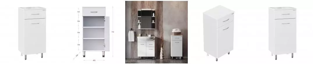 Полупенал с 1 ящ. КАПРИЗ 40.10 Пр. · Onika, 404013