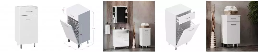 Полупенал с 1 ящ. КАПРИЗ 40.17 с корзиной · Onika, 404014