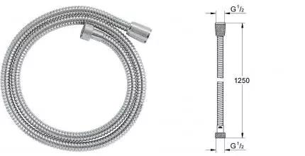Душевой шланг «Grohe» Relexaflex 28142002 125 см хром Душевой шланг «Grohe» Relexaflex 28142002 125 см хром
