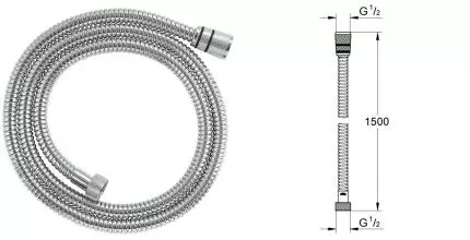Душевой шланг «Grohe» Rotaflex 28417001 150 см хром Душевой шланг «Grohe» Rotaflex 28417001 150 см хром