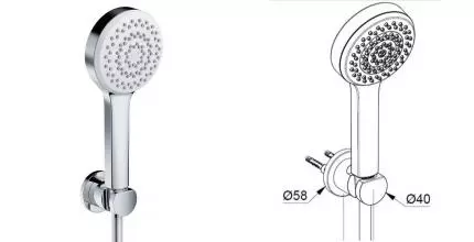 Душевой гарнитур «Kludi» Dive 6885005-00 хром Душевой гарнитур «Kludi» Dive 6885005-00 хром