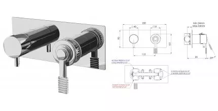 Смеситель для душа «Remer» Atelier AL92Z хром