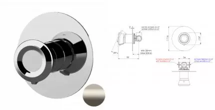 Смеситель для душа «Remer» Element ET30LXV сталь